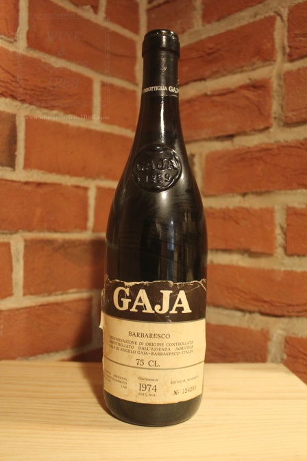 Barbaresco Angelo Gaja Ruined Label 1974