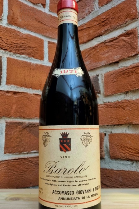 Barolo Vigneto Rocchette  Cav Accomasso 1971